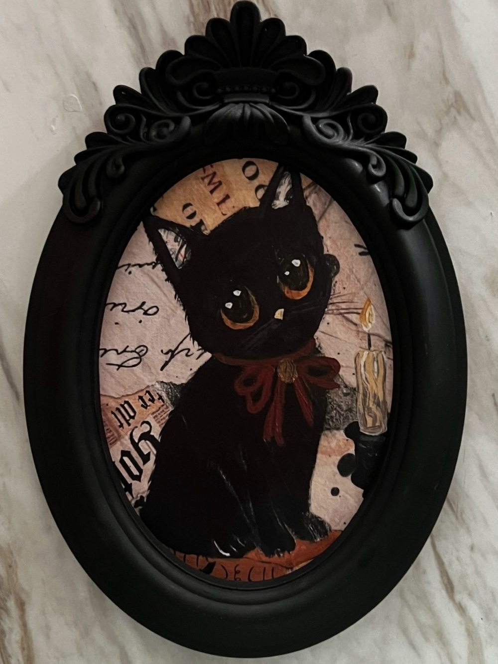 Black Cat Decorative Wall Art for Cats Lovers